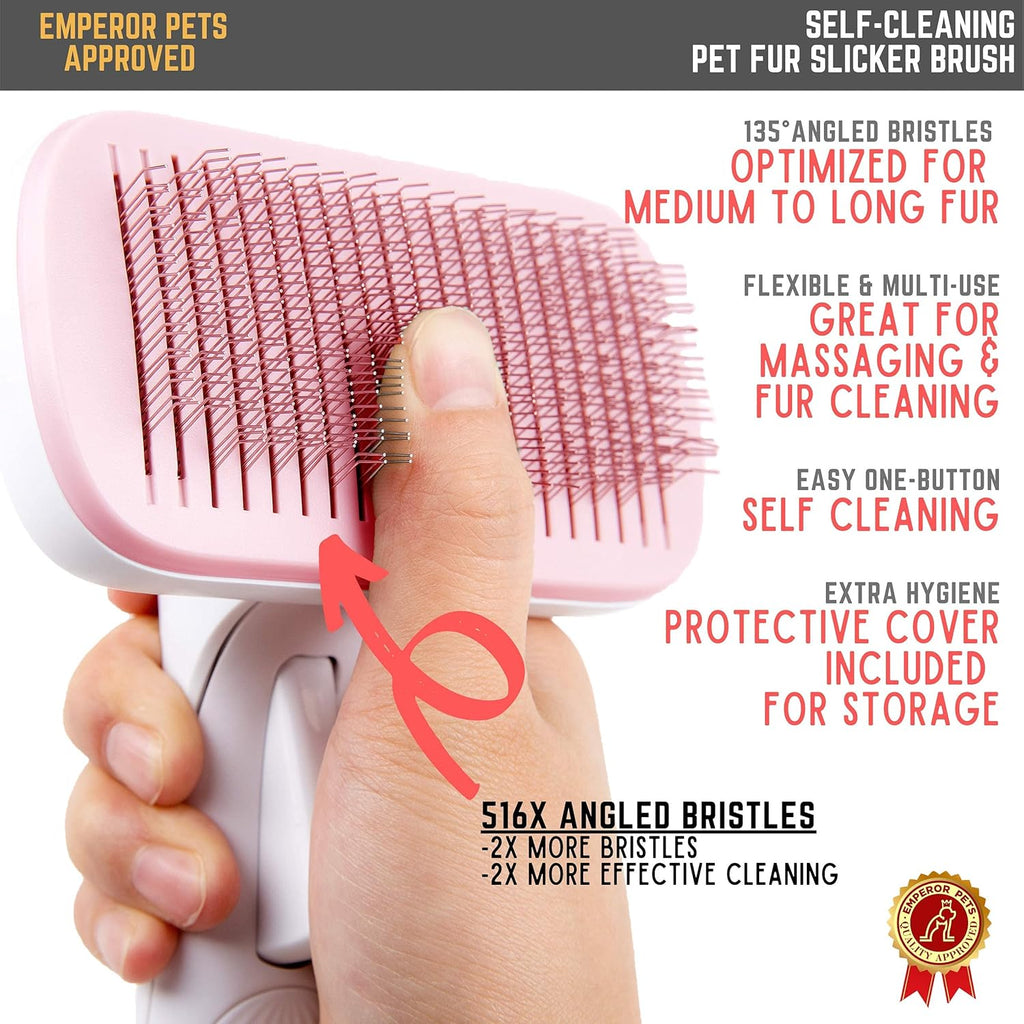 Say goodbye to shedding! 🐾 Get your hands on the  Dog Brush - the pink must-have for long-haired pups! 🌟 Gently smooth out tangles and keep your furry friend looking fabulous! 💖 #DogCare #SheddingSolutions #HappyPup