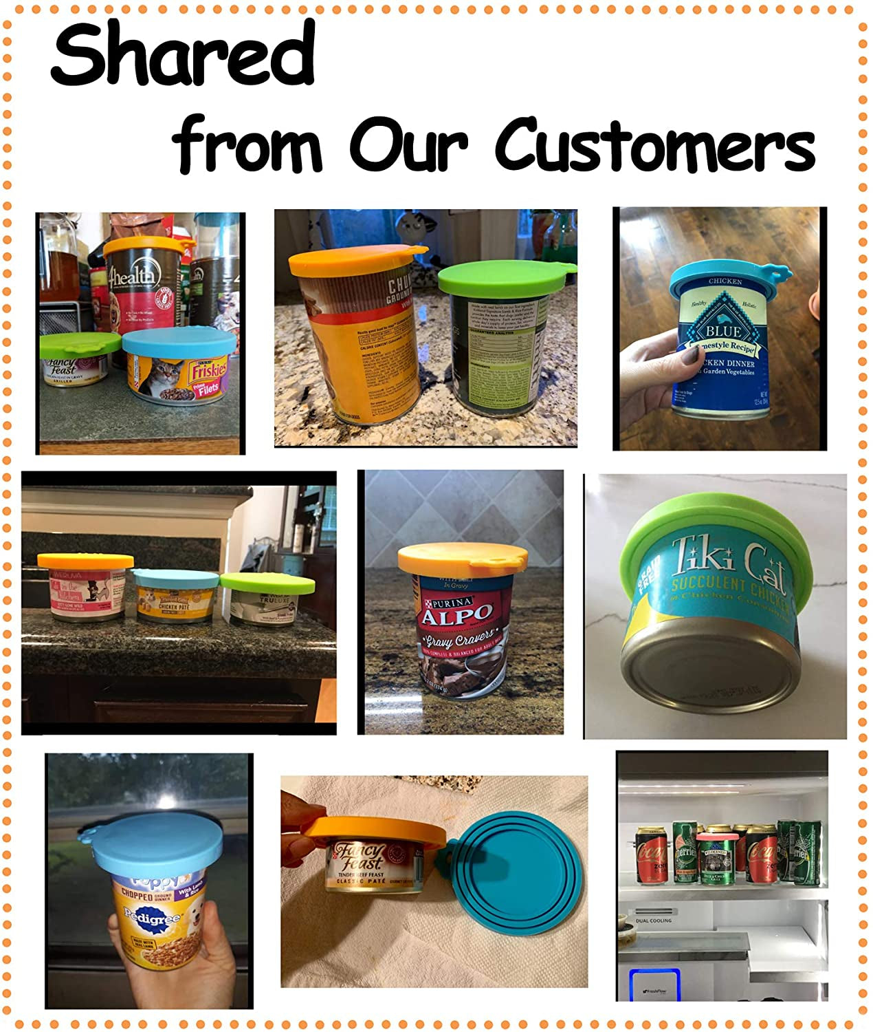 Keep Your Pet's Food Fresh with  Silicone Can Lids! 🎉🐾 Perfect fit for dog & cat food cans in stylish blue and green! 🌟 #PetCare #FreshFood