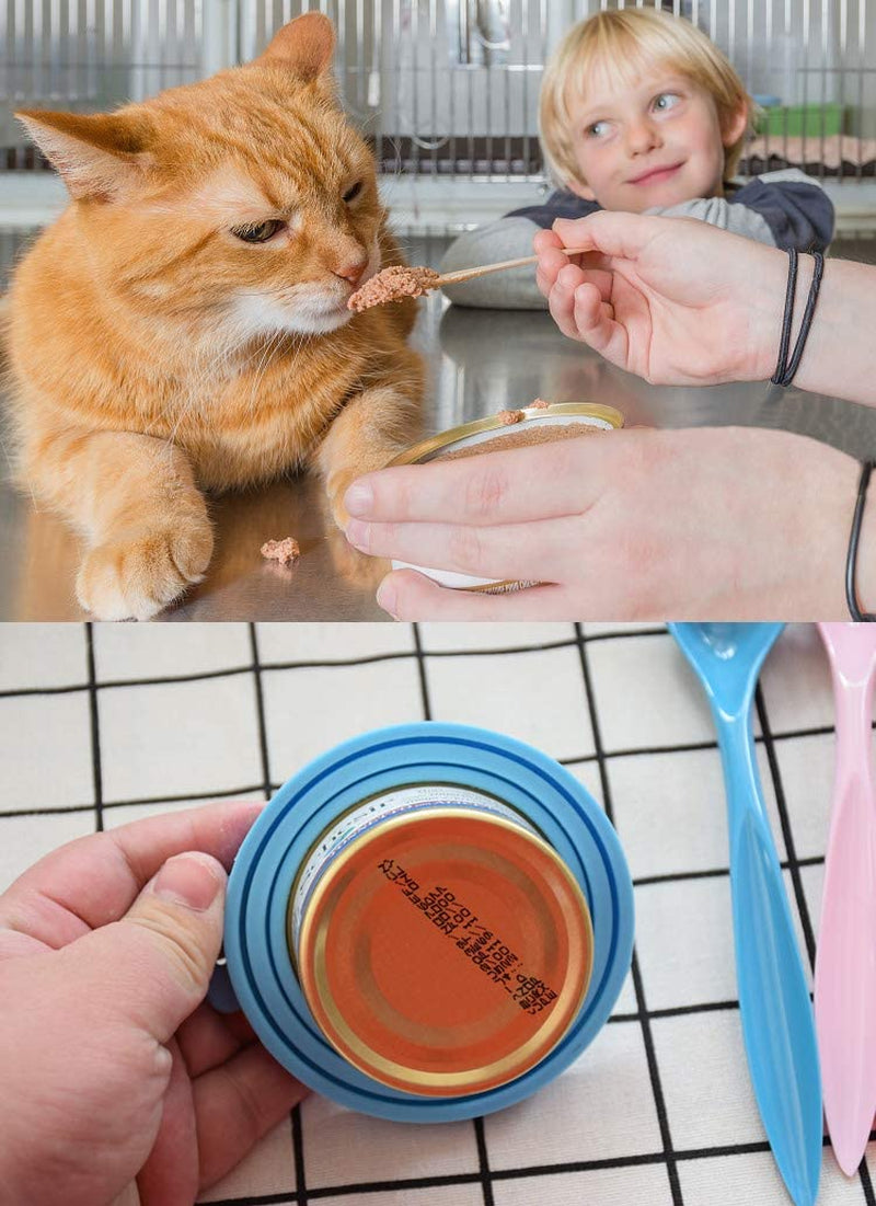 Keep Your Pet's Food Fresh with  Silicone Can Lids! 🎉🐾 Perfect fit for dog & cat food cans in stylish blue and green! 🌟 #PetCare #FreshFood