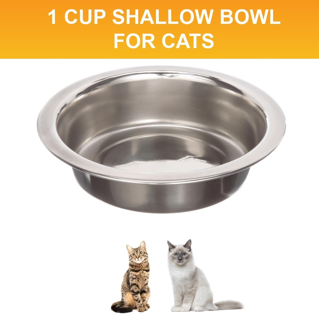 Upgrade your kitty's dining experience with our Whisker Friendly Stainless Steel Cat Bowls! Perfect for food and water, these dishwasher safe dishes come in a set of 2. Say goodbye to messy meals! 🐾✨ #CatLovers #NeaterPetBrands #CatBowls