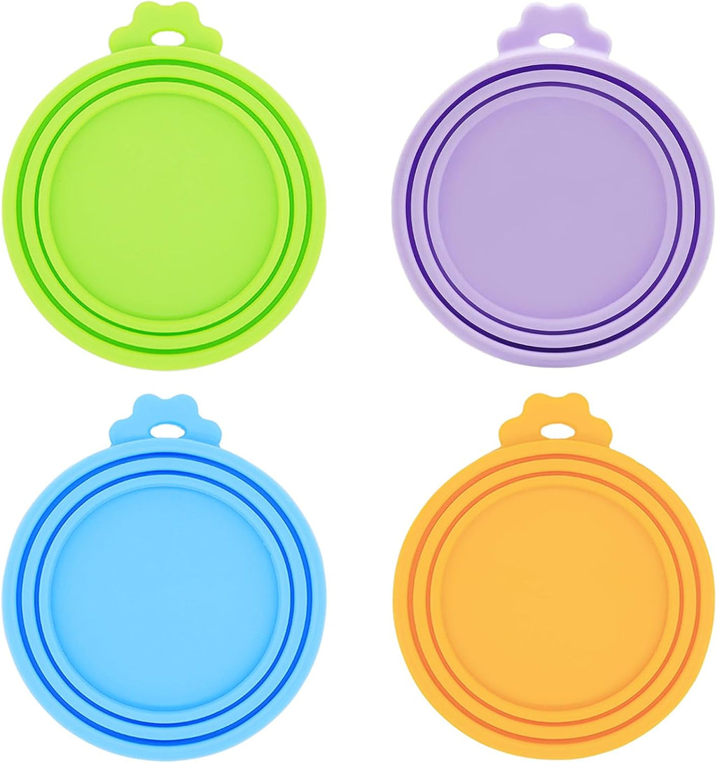 Seal the Freshness! 🍲🐾 4-Pack of Universal BPA Free Silicone Can Covers for Pet Food - Perfect for Dogs & Cats! 🐶🐱 #PetEssentials #FoodStorage