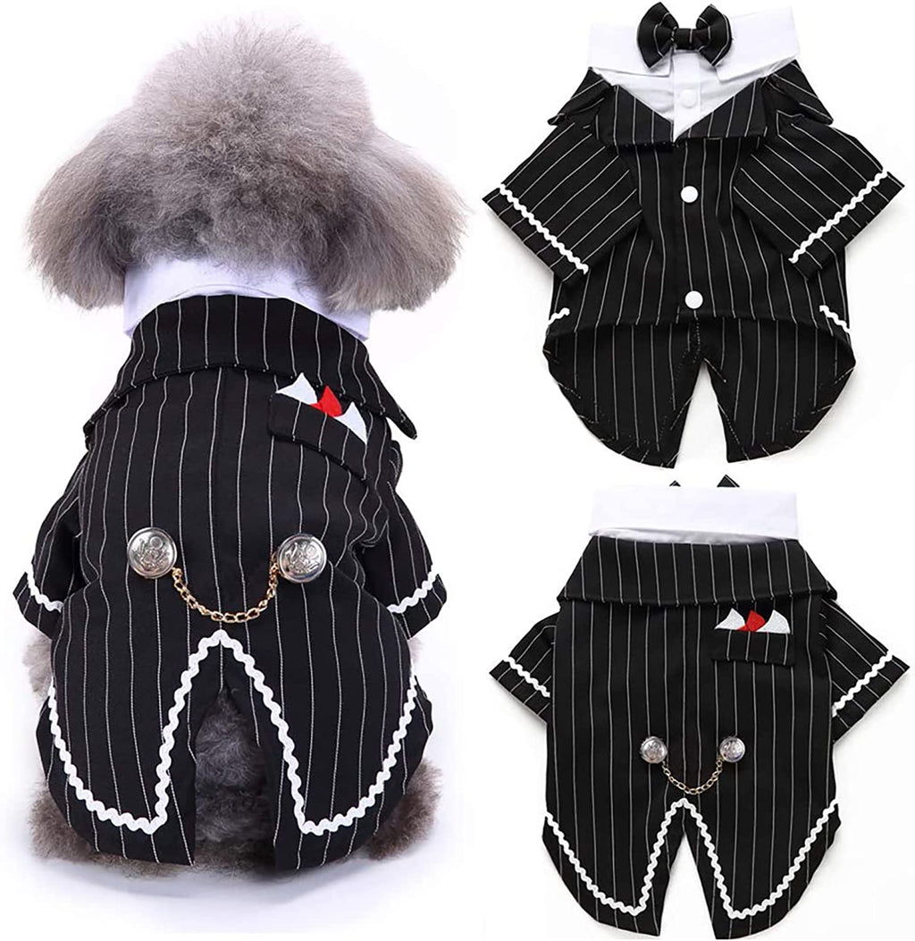 Dress your pup to impress with the  Dog Black Suit Costume! 🎩 Perfect for Halloween, weddings, or any formal occasion. Ideal for small to large dogs and even your cat! 🐾✨