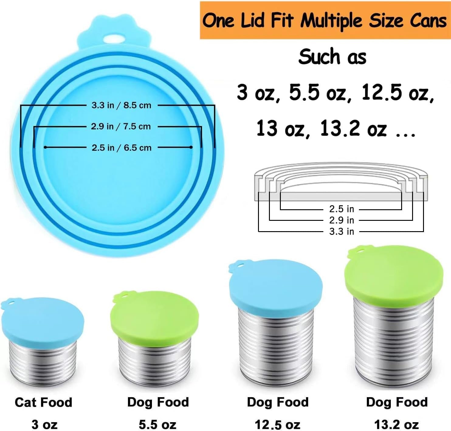 Keep Your Pet's Food Fresh with  Silicone Can Lids! 🎉🐾 Perfect fit for dog & cat food cans in stylish blue and green! 🌟 #PetCare #FreshFood