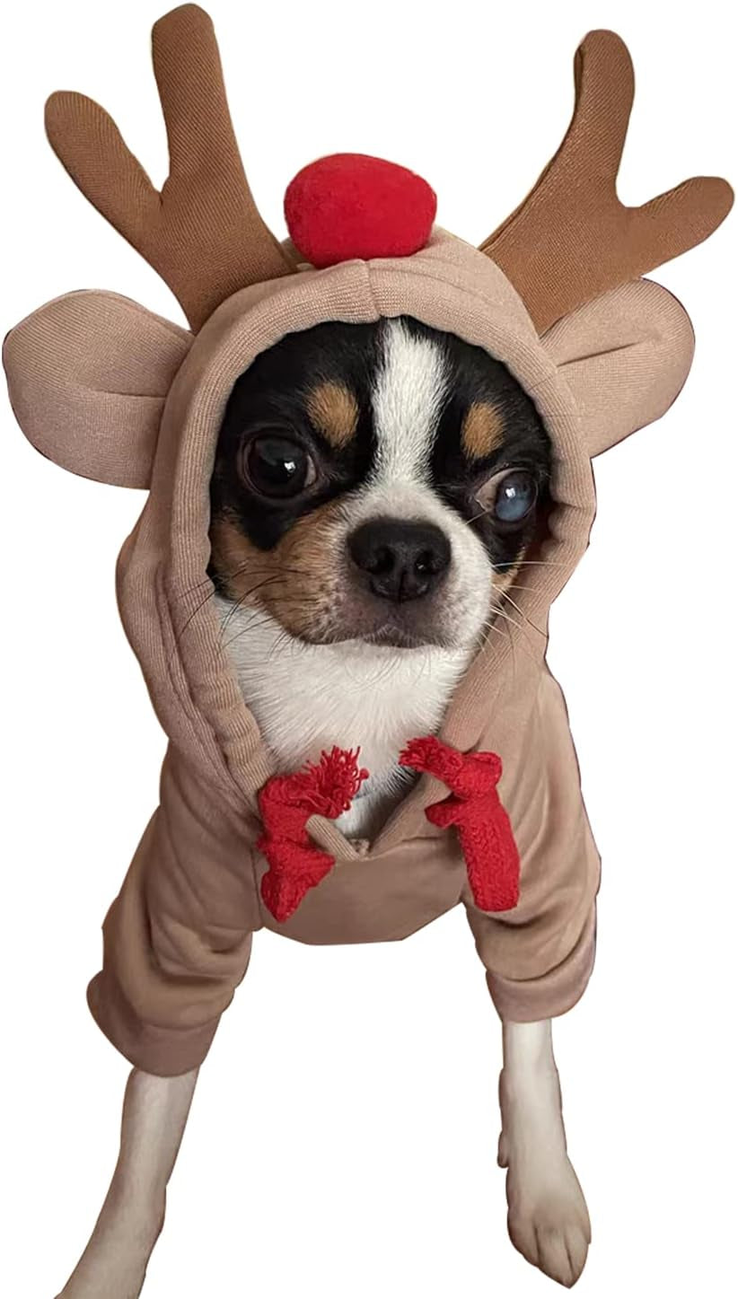 Stay cozy and stylish this winter with our adorable Elk Fruit Hoodie for your furry friends! Perfect for small dogs and cats! 🐾❄️ #PetFashion #DogHoodie #WinterWear