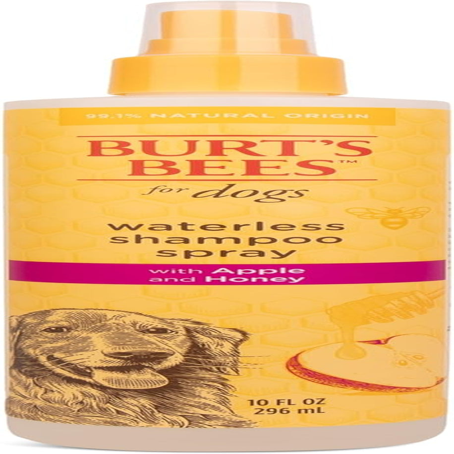 Say goodbye to bath time struggles! 🐶✨ Try Burt's Bees Waterless Dog Shampoo with Apple & Honey – 99.1% natural goodness for a clean, fresh pup in a spray! 🌿🍏 #DogGrooming #Burt'sBees #PetCare