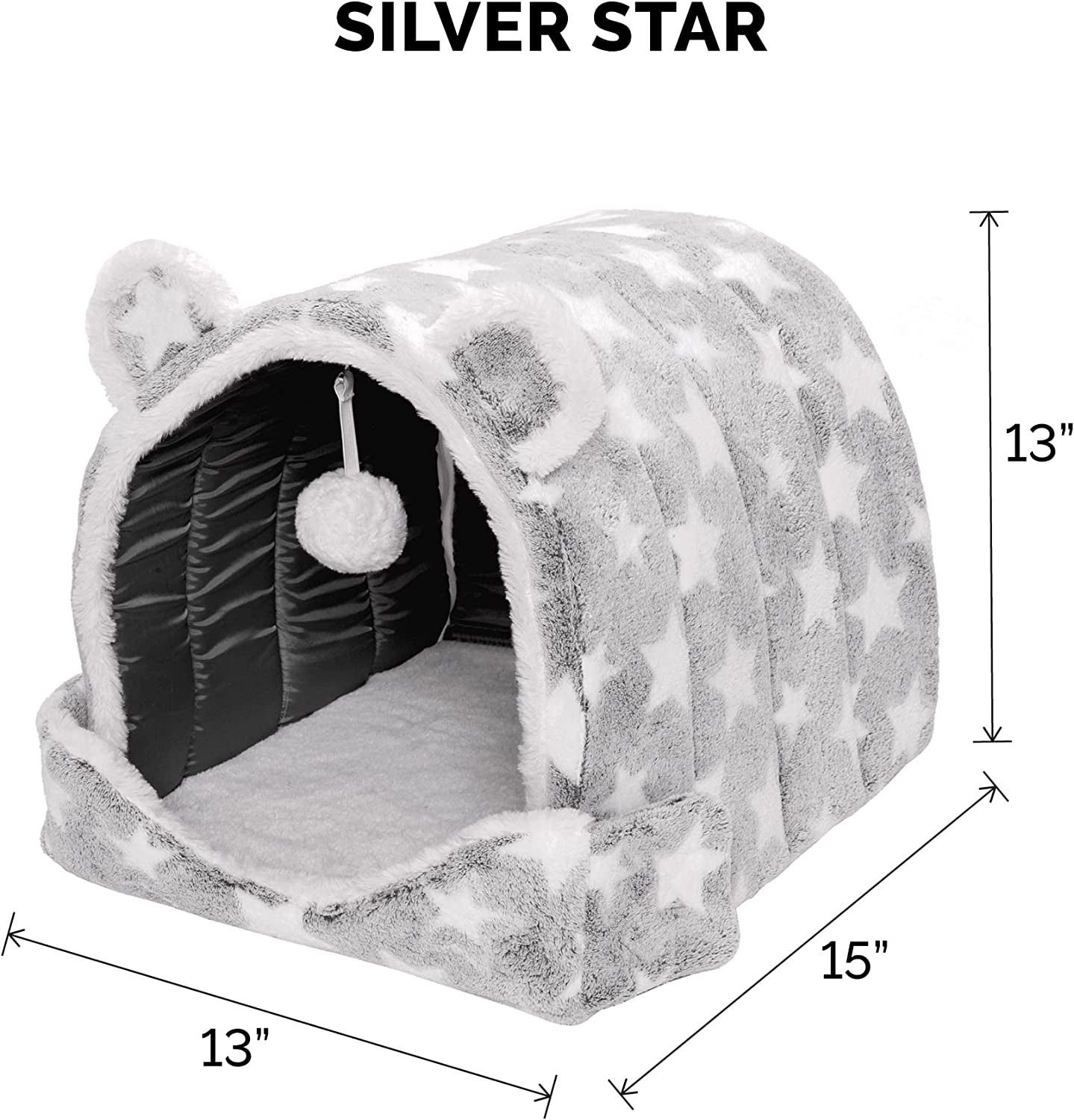 Cozy Up Your Furry Friend with the  Snuggle Hideout! 🐾✨ Perfect for Cats & Small Dogs – Washable, Foldable & Comes with a Plush Ball Toy! 🛏️💖 #PetLovers #CozyPets #