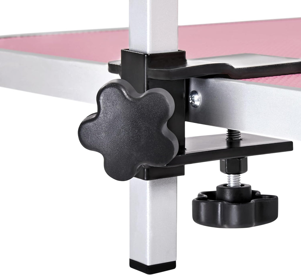 Transform Grooming Time with the  46'' Adjustable Pet Grooming Table for Large Dogs! 💖🐾 Perfectly Portable with Arm, Noose & Mesh Tray - Supports Up to 265lbs!