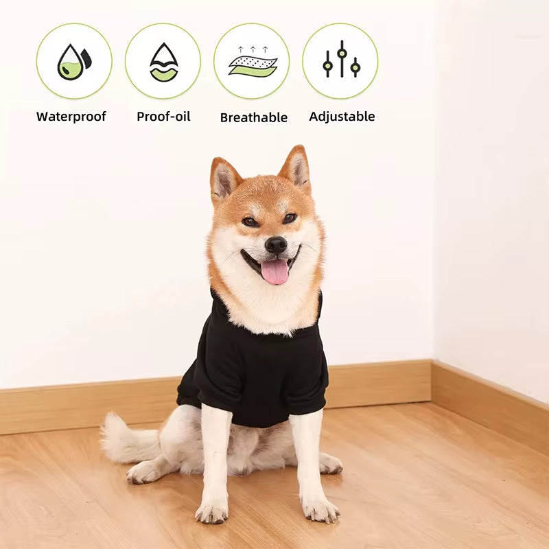 Winter Dog Clothes Sport Hoodies Sweatshirts Warm Coat Clothing Autumn for Small Medium Large Pets Puppy Hooded Sweats