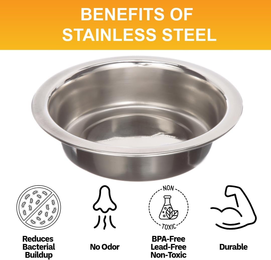 Upgrade your kitty's dining experience with our Whisker Friendly Stainless Steel Cat Bowls! Perfect for food and water, these dishwasher safe dishes come in a set of 2. Say goodbye to messy meals! 🐾✨ #CatLovers #NeaterPetBrands #CatBowls