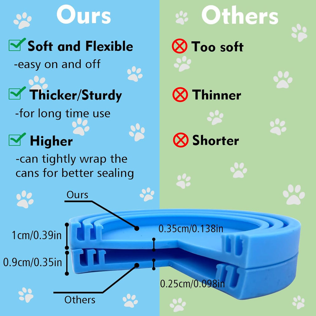 Keep Your Pet's Food Fresh with  Silicone Can Lids! 🎉🐾 Perfect fit for dog & cat food cans in stylish blue and green! 🌟 #PetCare #FreshFood