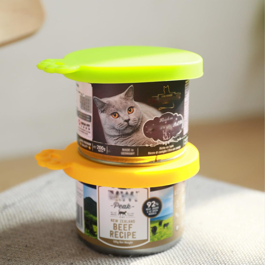 Seal the Freshness! 🍲🐾 4-Pack of Universal BPA Free Silicone Can Covers for Pet Food - Perfect for Dogs & Cats! 🐶🐱 #PetEssentials #FoodStorage